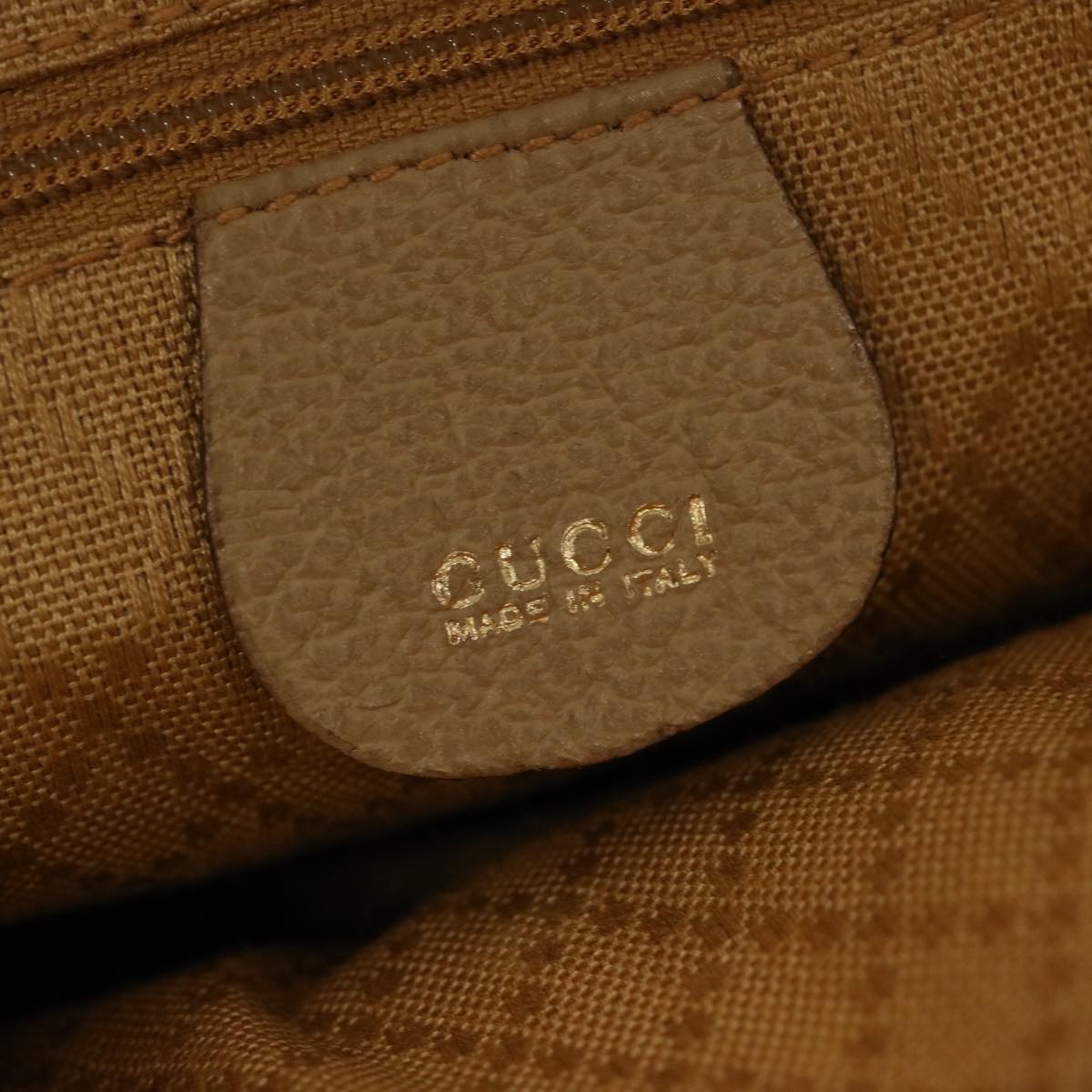 GUCCI Bamboo Hand Bag Suede 2way Beige 007 2032 0231 Auth 75795