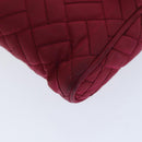PRADA Schultertasche Kette Nylon Rosa Auth 75800-15