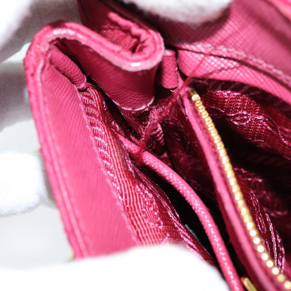 PRADA Schultertasche Kette Nylon Rosa Auth 75800