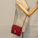 PRADA Chain Shoulder Bag Nylon Pink Auth 75800-23