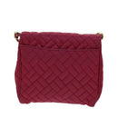 PRADA Chain Shoulder Bag Nylon Pink Auth 75800-2