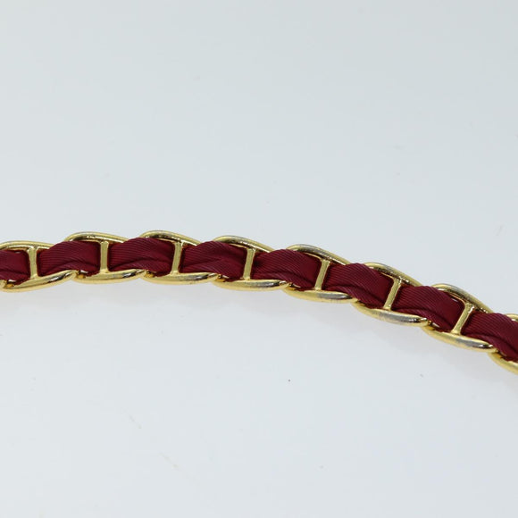 PRADA Chain Shoulder Bag Nylon Pink Auth 75800