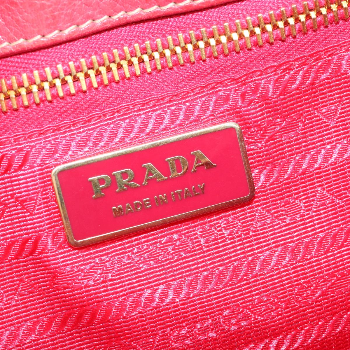 PRADA Hand Bag Nylon 2way Pink Auth 75803