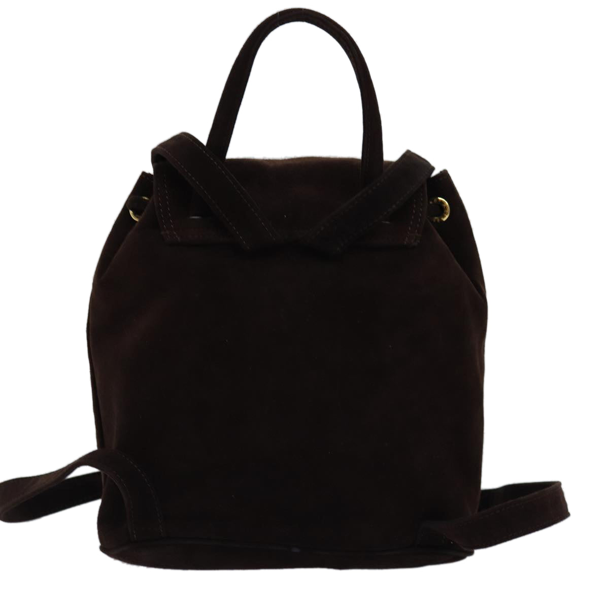 FENDI Backpack Suede Brown Auth 75806