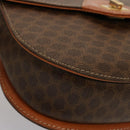 CELINE Macadam Canvas Hand Bag PVC 2way Brown Auth 75809-14