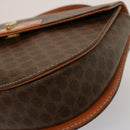 CELINE Macadam Canvas Handtasche PVC 2-Wege Braun Auth 75809-15