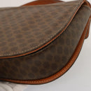 CELINE Macadam Canvas Hand Bag PVC 2way Brown Auth 75809-17