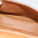 CELINE Macadam Canvas Hand Bag PVC 2way Brown Auth 75809-11