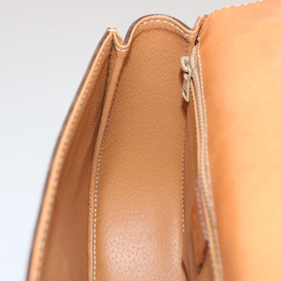 CELINE Macadam Canvas Handtasche PVC 2-Wege Braun Auth 75809