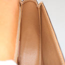 CELINE Macadam Canvas Hand Bag PVC 2way Brown Auth 75809-20