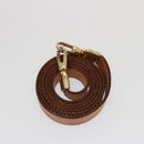 CELINE Macadam Canvas Hand Bag PVC 2way Brown Auth 75809-23