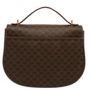 CELINE Macadam Canvas Hand Bag PVC 2way Brown Auth 75809-2