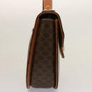CELINE Macadam Canvas Hand Bag PVC 2way Brown Auth 75809-3