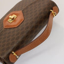 CELINE Macadam Canvas Hand Bag PVC 2way Brown Auth 75809-6