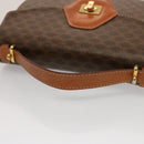 CELINE Macadam Canvas Hand Bag PVC 2way Brown Auth 75809-7