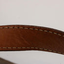 CELINE Macadam Canvas Hand Bag PVC 2way Brown Auth 75809-8