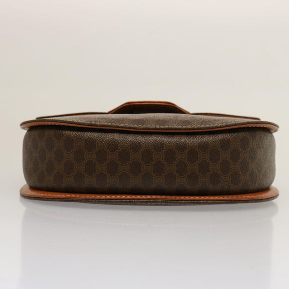 CELINE Macadam Canvas Handtasche PVC 2-Wege Braun Auth 75809