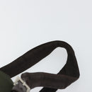 PRADA Rugzak Nylon Kaki Donkerbruin Auth 75827-9