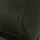 PRADA Rugzak Nylon Kaki Donkerbruin Auth 75827-18