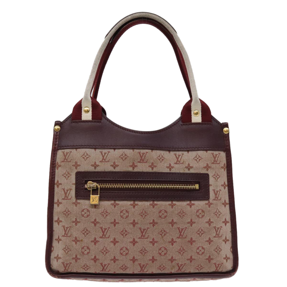 LOUIS VUITTON Monogram Mini Suck Catlin Hand Bag Cherry M92326 LV Auth 75843