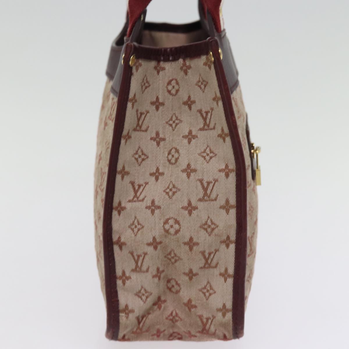 LOUIS VUITTON Monogram Mini Suck Catlin Hand Bag Cherry M92326 LV Auth 75843