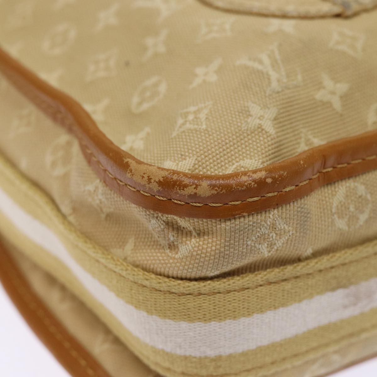 LOUIS VUITTON Monogram Mini Buzas Marie Kate Bag Beige M92323 LV Auth 75844