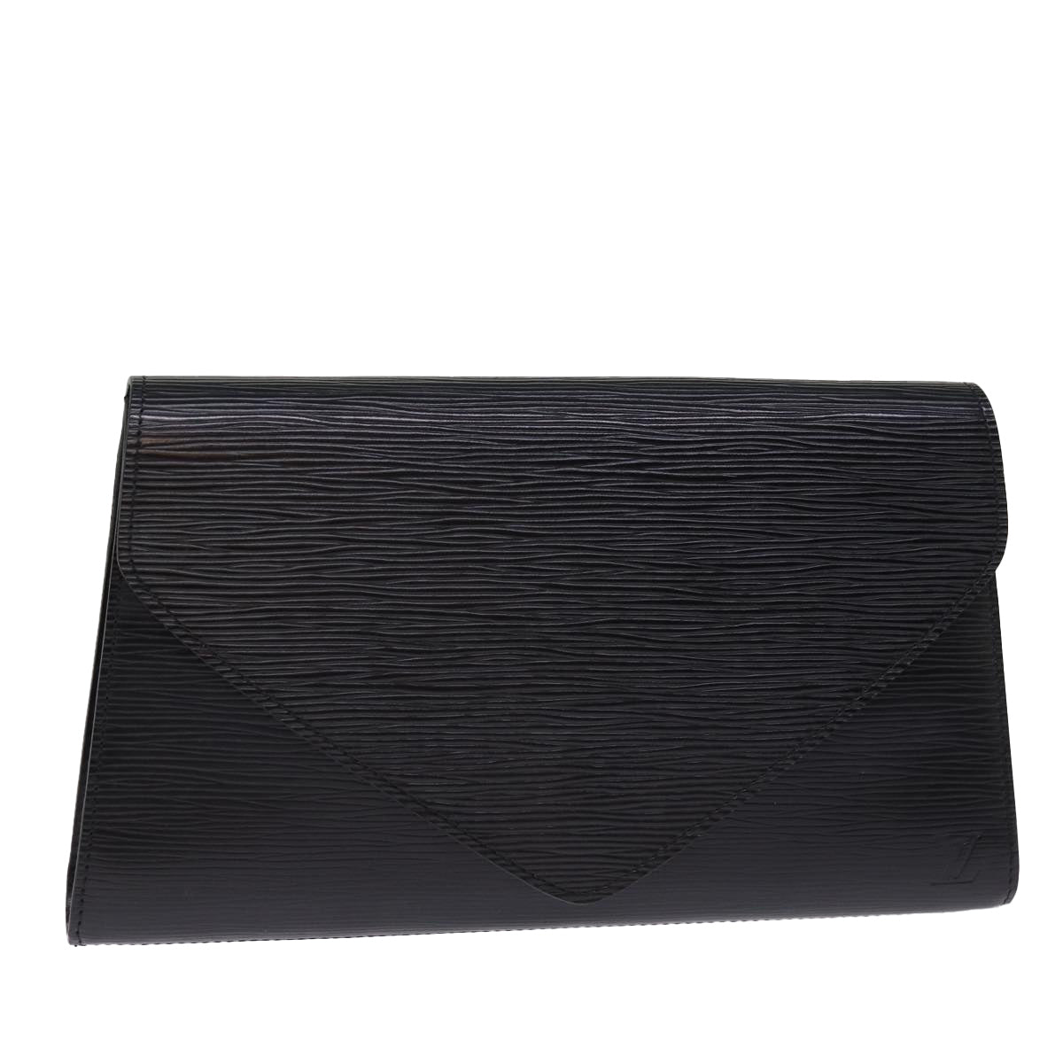 LOUIS VUITTON Epi Art Deco Clutch Bag Black M52632 LV Auth 75847