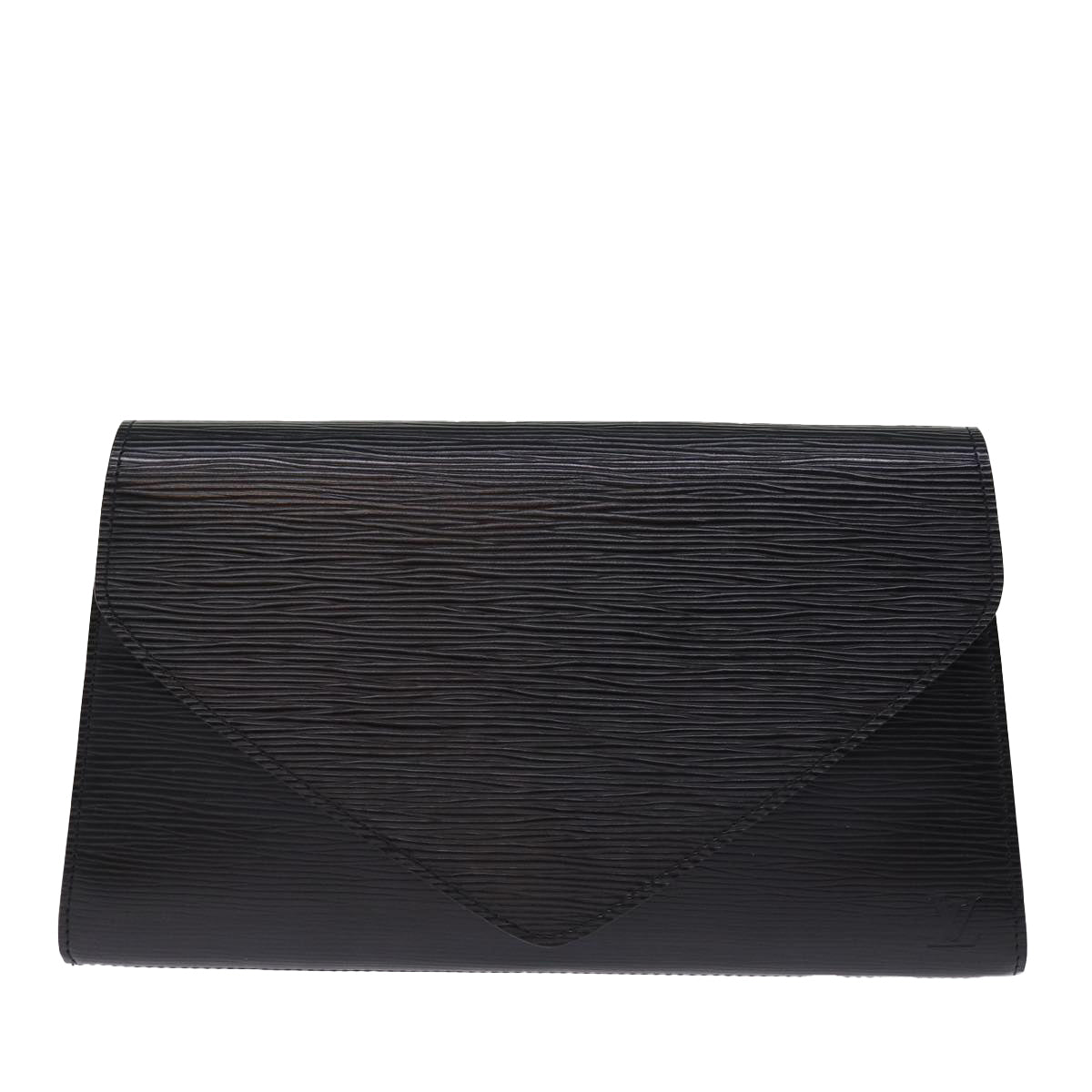 LOUIS VUITTON Epi Art Deco Clutch Bag Black M52632 LV Auth 75847