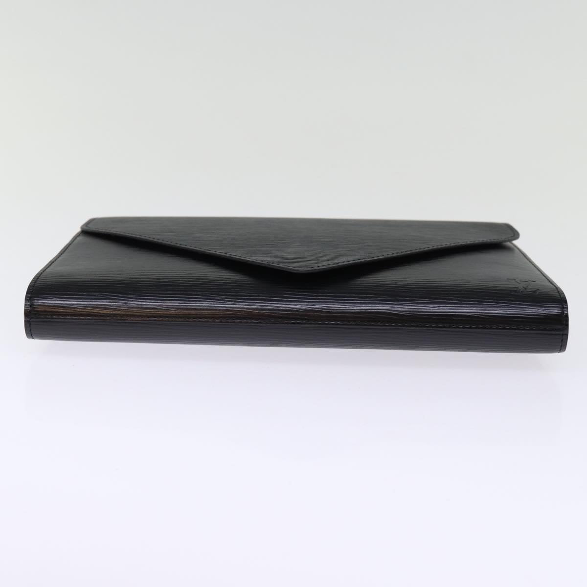 LOUIS VUITTON Epi Art Deco Clutch Bag Black M52632 LV Auth 75847