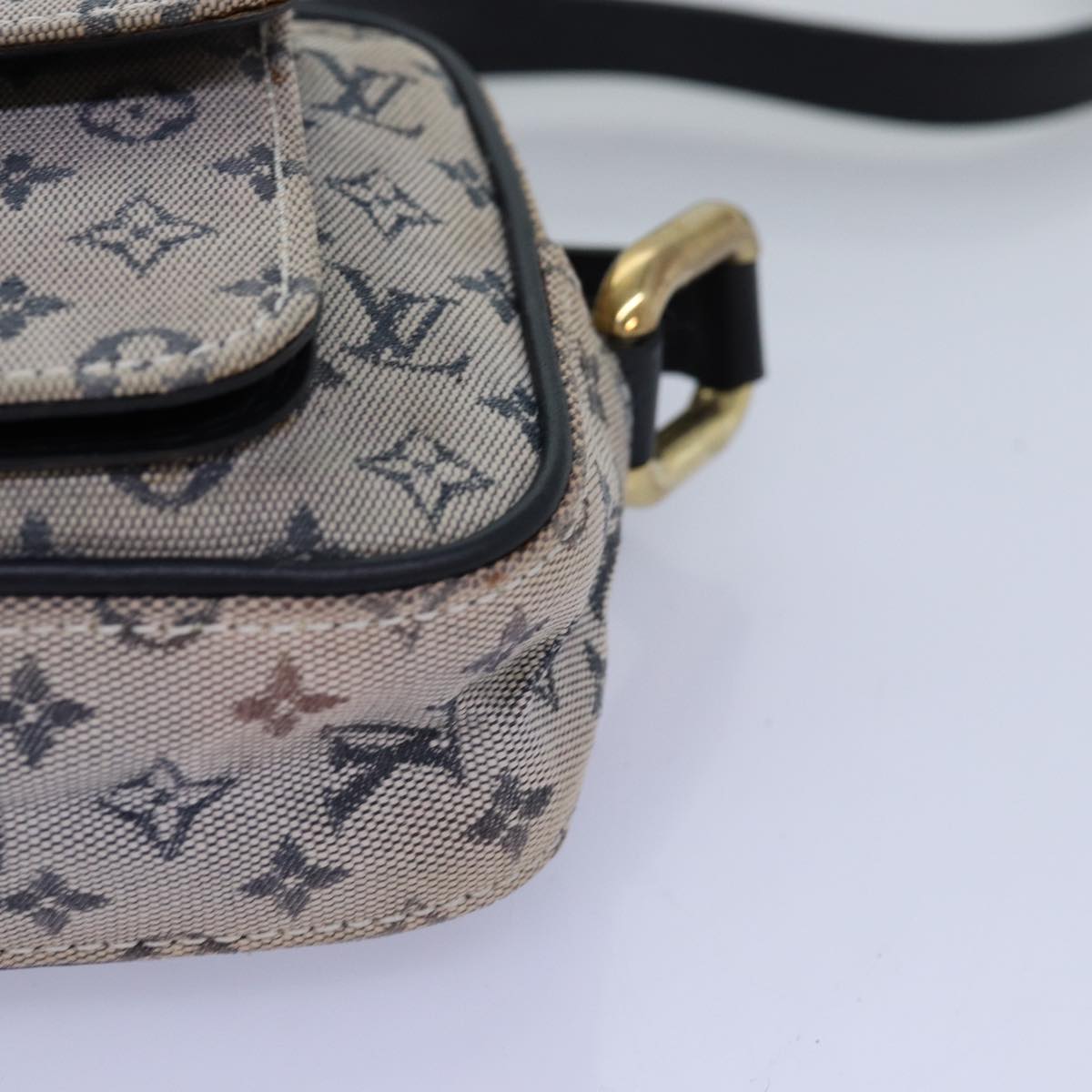 LOUIS VUITTON Monogram Mini Juliet MM Shoulder Bag Blue M92004 LV Auth 75852