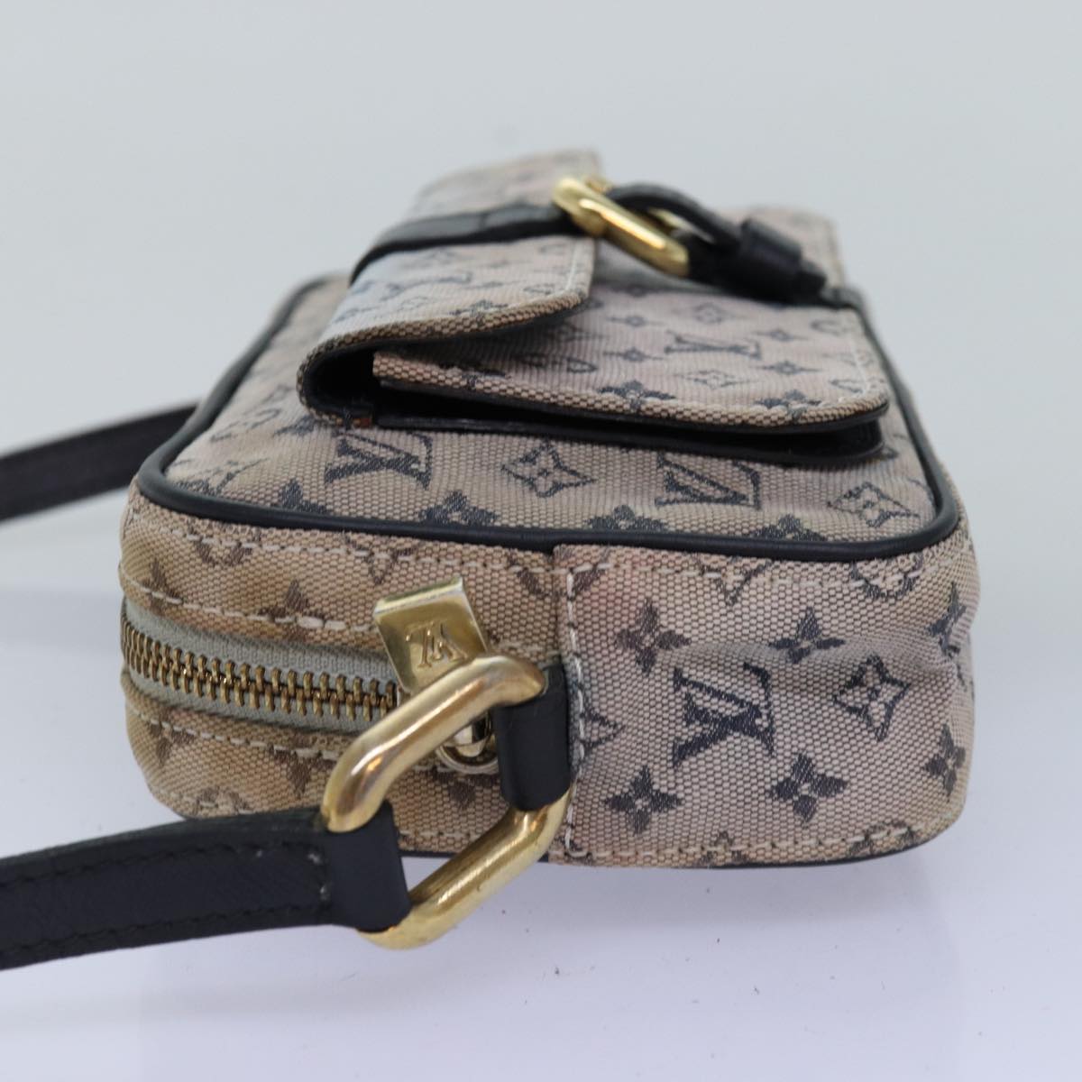 LOUIS VUITTON Monogram Mini Juliet MM Shoulder Bag Blue M92004 LV Auth 75852