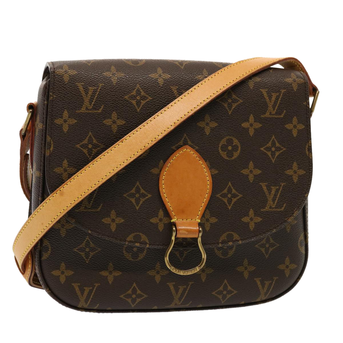 LOUIS VUITTON Monogram Saint Cloud GM Shoulder Bag M51242 LV Auth 75865