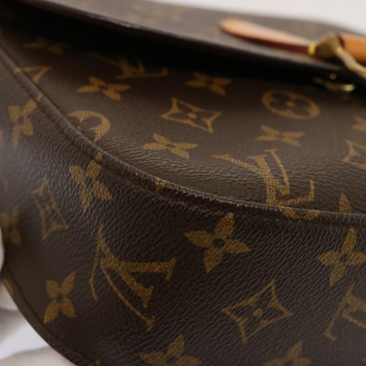 LOUIS VUITTON Monogram Saint Cloud GM Shoulder Bag M51242 LV Auth 75865