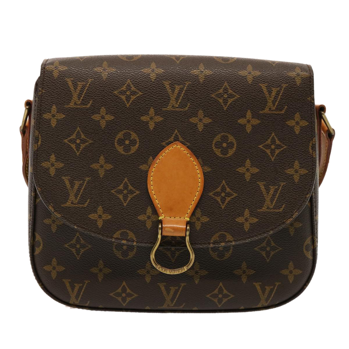 LOUIS VUITTON Monogram Saint Cloud GM Shoulder Bag M51242 LV Auth 75865