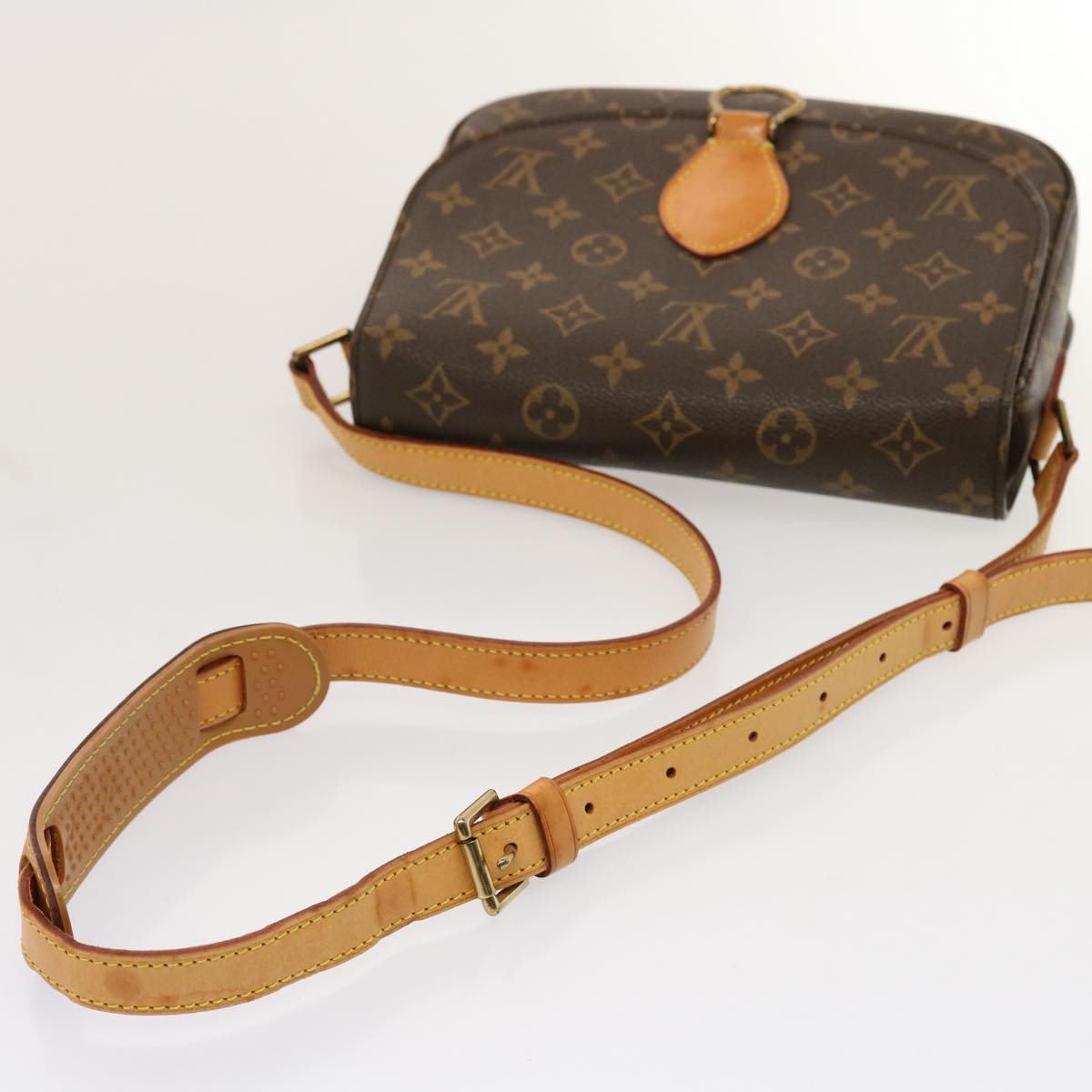 LOUIS VUITTON Monogram Saint Cloud GM Shoulder Bag M51242 LV Auth 75865