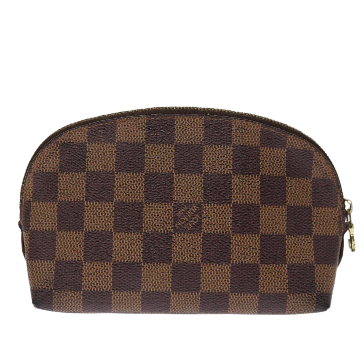 LOUIS VUITTON Damier Ebene Pochette Cosmetic PM Pouch N47516 LV Auth 75870 - 0