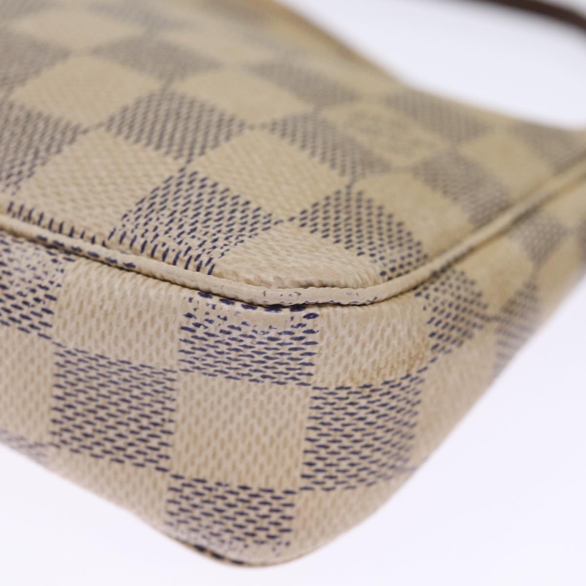 LOUIS VUITTON Damier Azur Pochette Accessoires Pouch N51986 LV Auth 75871