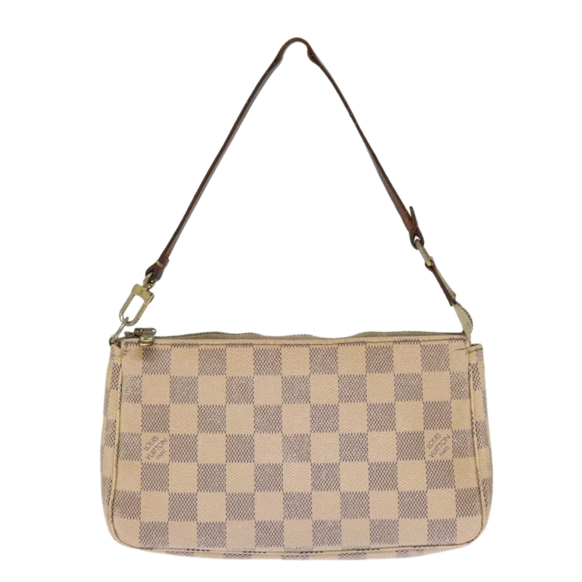 LOUIS VUITTON Damier Azur Pochette Accessoires Pouch N51986 LV Auth 75871