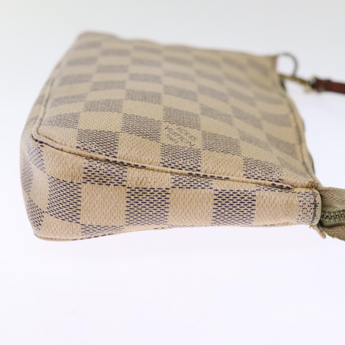 LOUIS VUITTON Damier Azur Pochette Accessoires Pouch N51986 LV Auth 75871