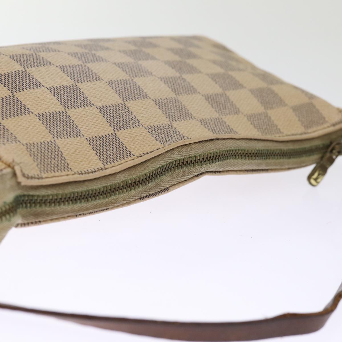 LOUIS VUITTON Damier Azur Pochette Accessoires Pouch N51986 LV Auth 75871