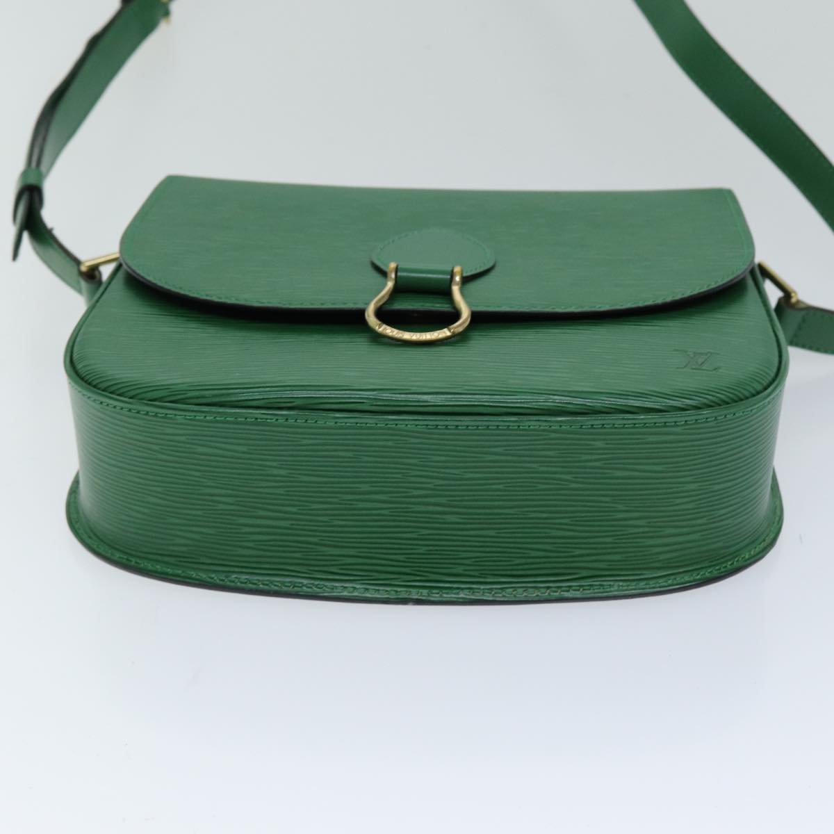 LOUIS VUITTON Epi Saint Cloud GM Shoulder Bag Green M52194 LV Auth 75878