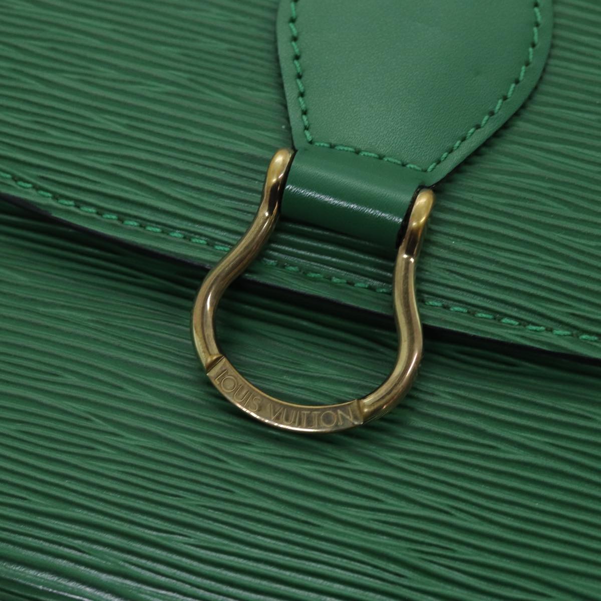 LOUIS VUITTON Epi Saint Cloud GM Shoulder Bag Green M52194 LV Auth 75878