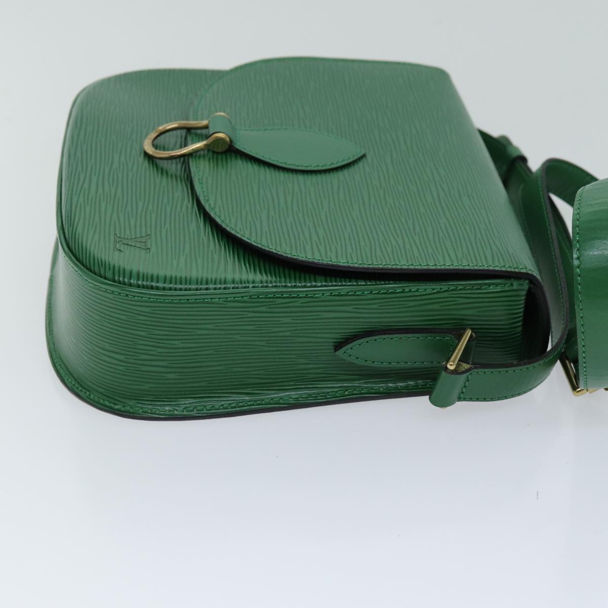 LOUIS VUITTON Epi Saint Cloud GM Shoulder Bag Green M52194 LV Auth 75878