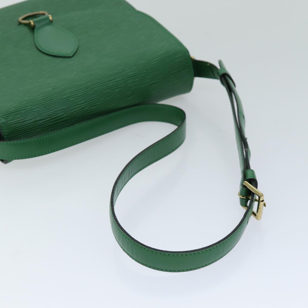 LOUIS VUITTON Epi Saint Cloud GM Shoulder Bag Green M52194 LV Auth 75878