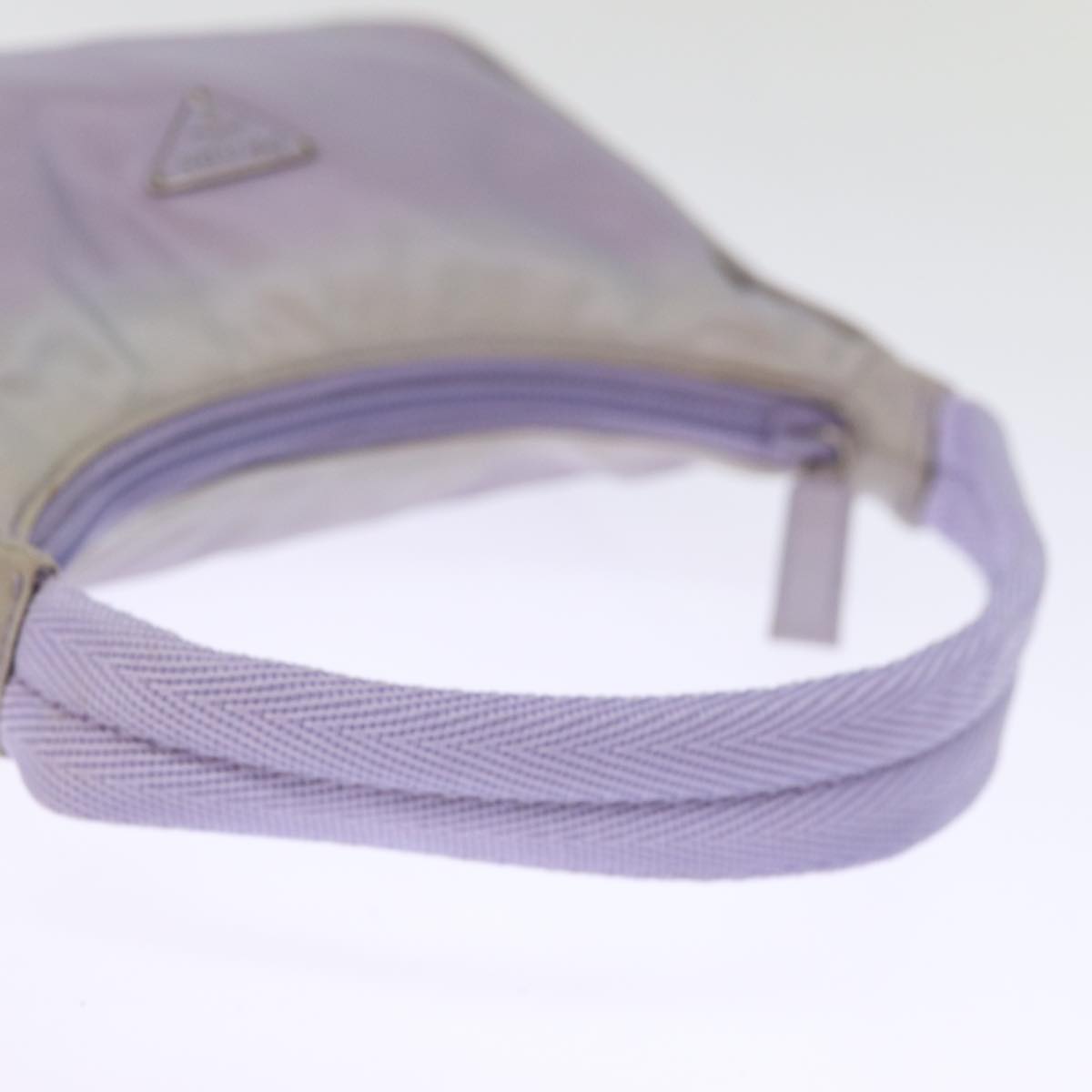 PRADA Hand Bag Nylon Purple Auth 75888