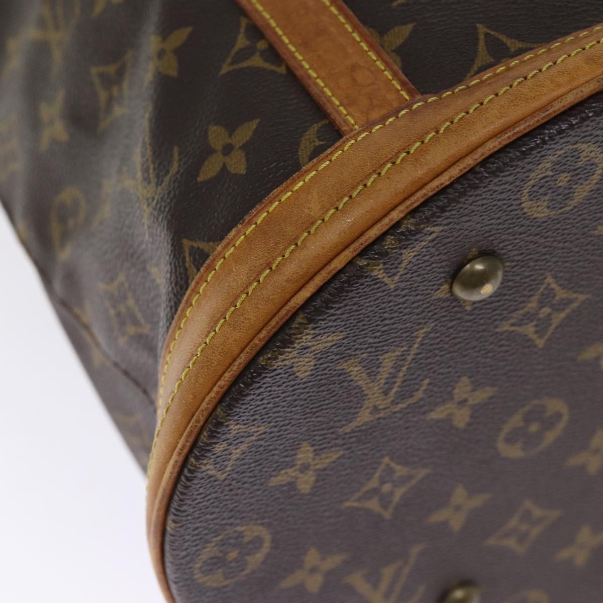 LOUIS VUITTON Monogram Bucket GM Shoulder Bag M42236 LV Auth 75896