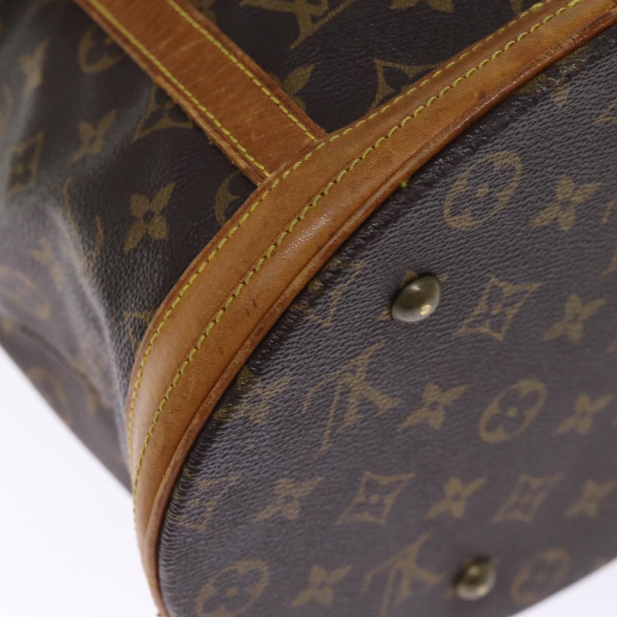 LOUIS VUITTON Monogram Bucket GM Shoulder Bag M42236 LV Auth 75896