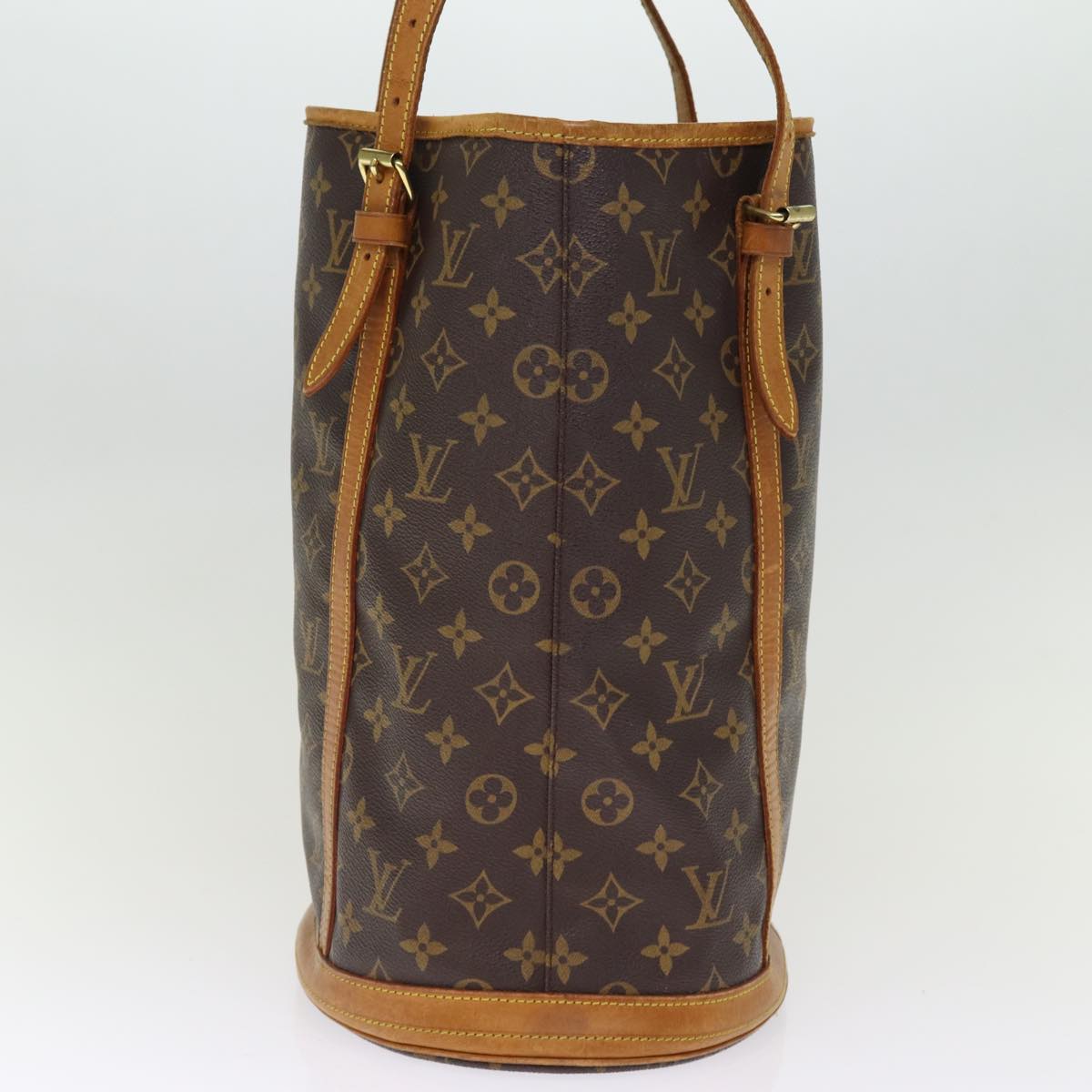 LOUIS VUITTON Monogram Bucket GM Shoulder Bag M42236 LV Auth 75896