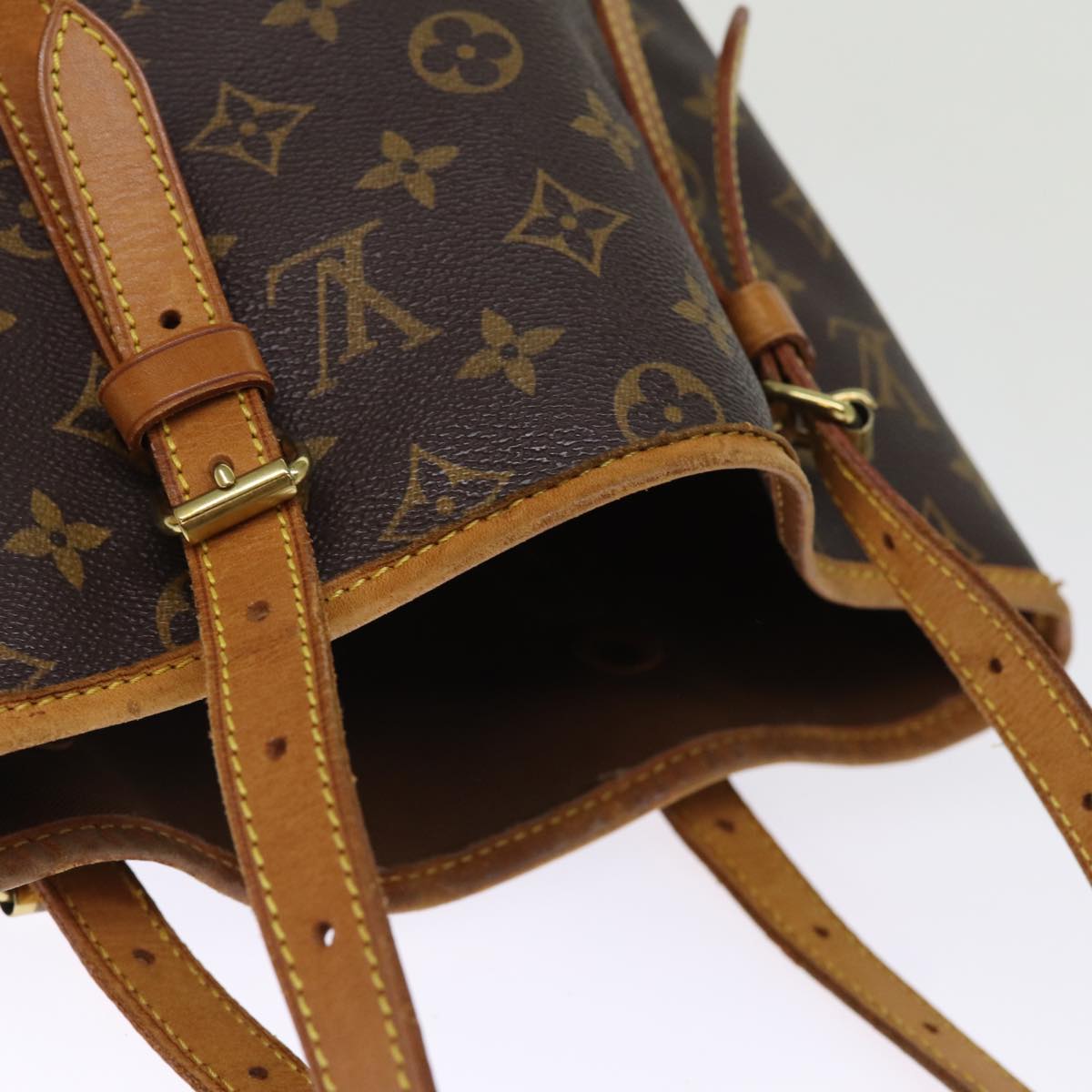 LOUIS VUITTON Monogram Bucket GM Shoulder Bag M42236 LV Auth 75896