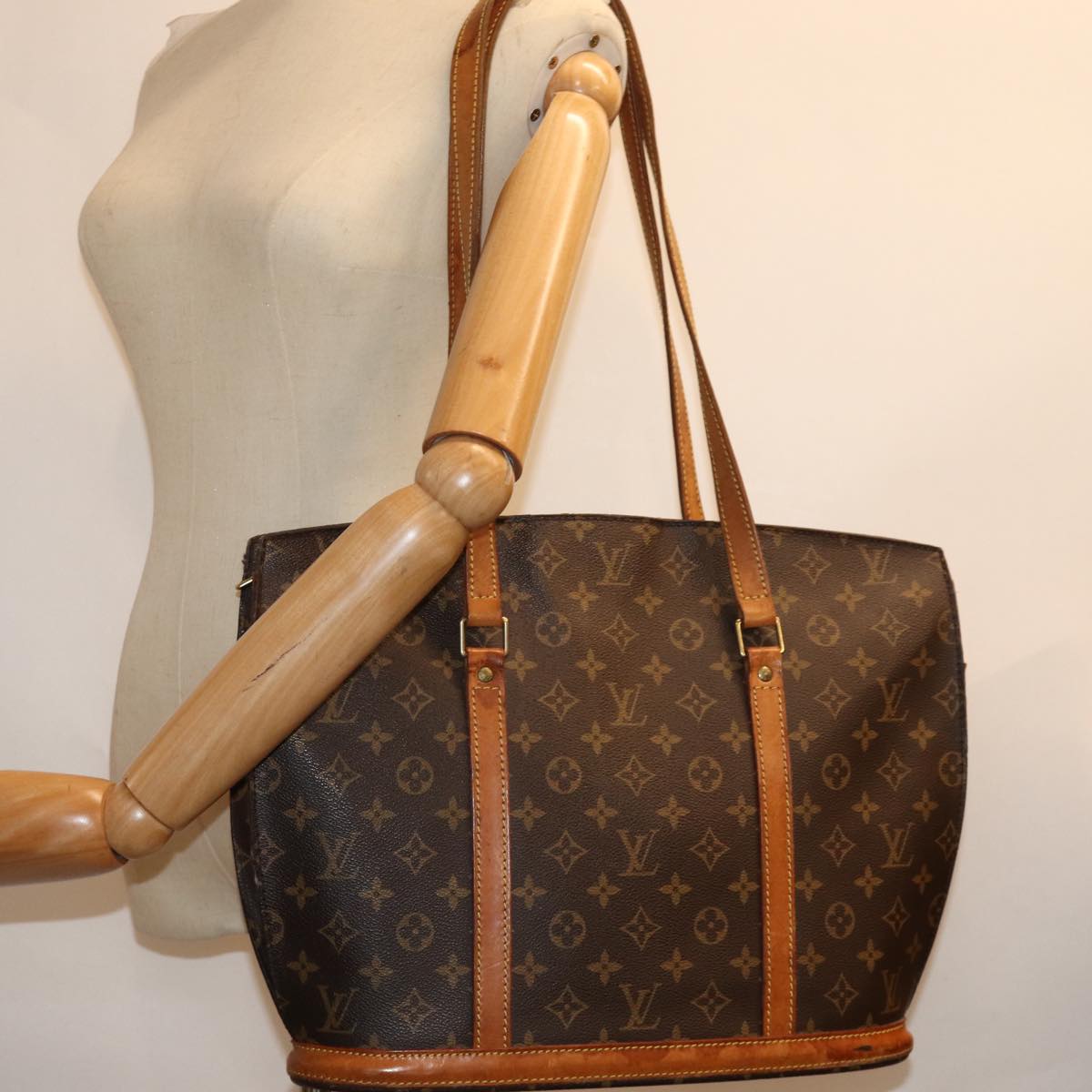 LOUIS VUITTON Monogram Babylone Tote Bag M51102 LV Auth 75899